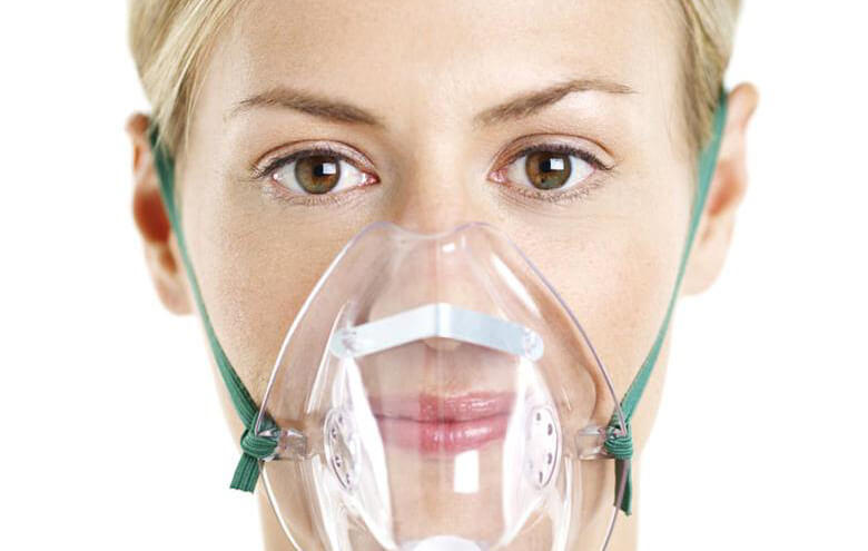 oxygen via nasal cannula