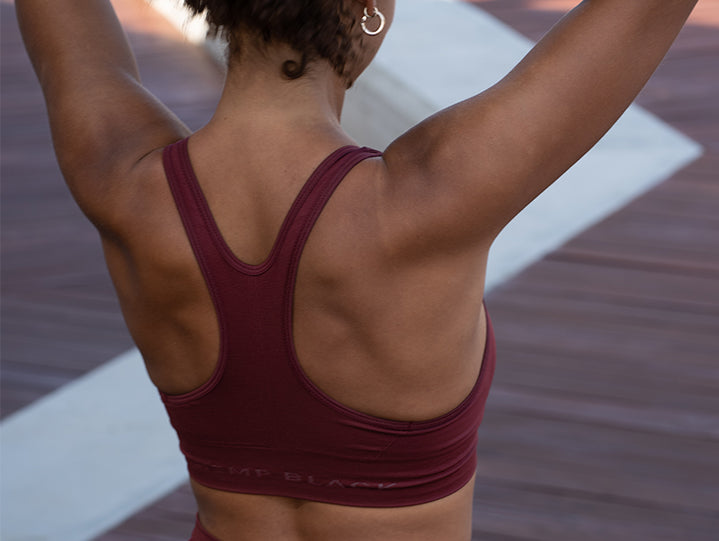 Burgundy Racerback Bras