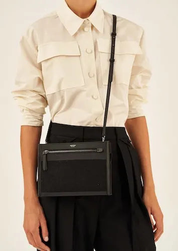 Oroton Hemp Black Bag