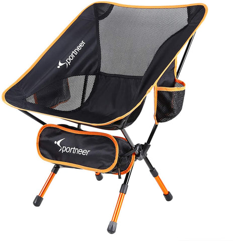 Sportneer lightweight camping chair with adjustable leg height