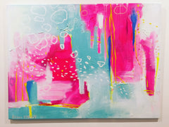 Pink painting by Regan O'Neill