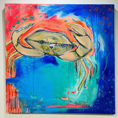 Crab painting by Regan O'Neill