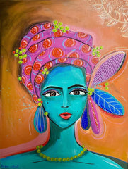 Aqua Lady artwork by Regan O'Neill