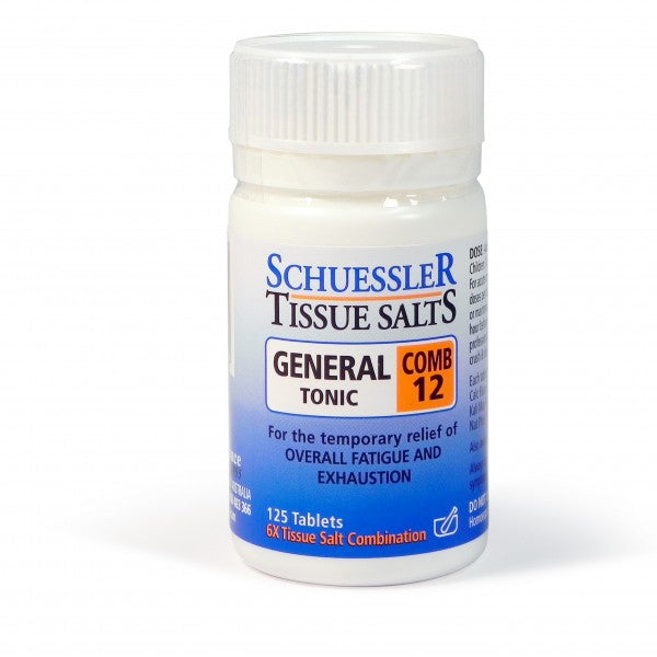 SCHUESSLER  TISSUE SALTS COMB 12 GENERAL TONIC 125 TABS