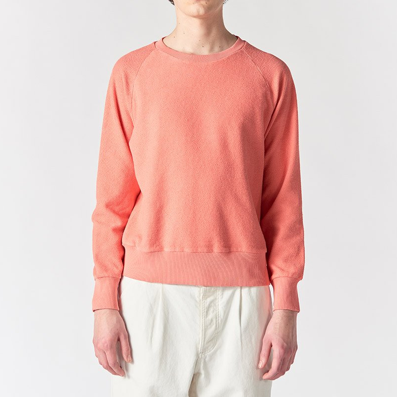 salmon sweatshirt