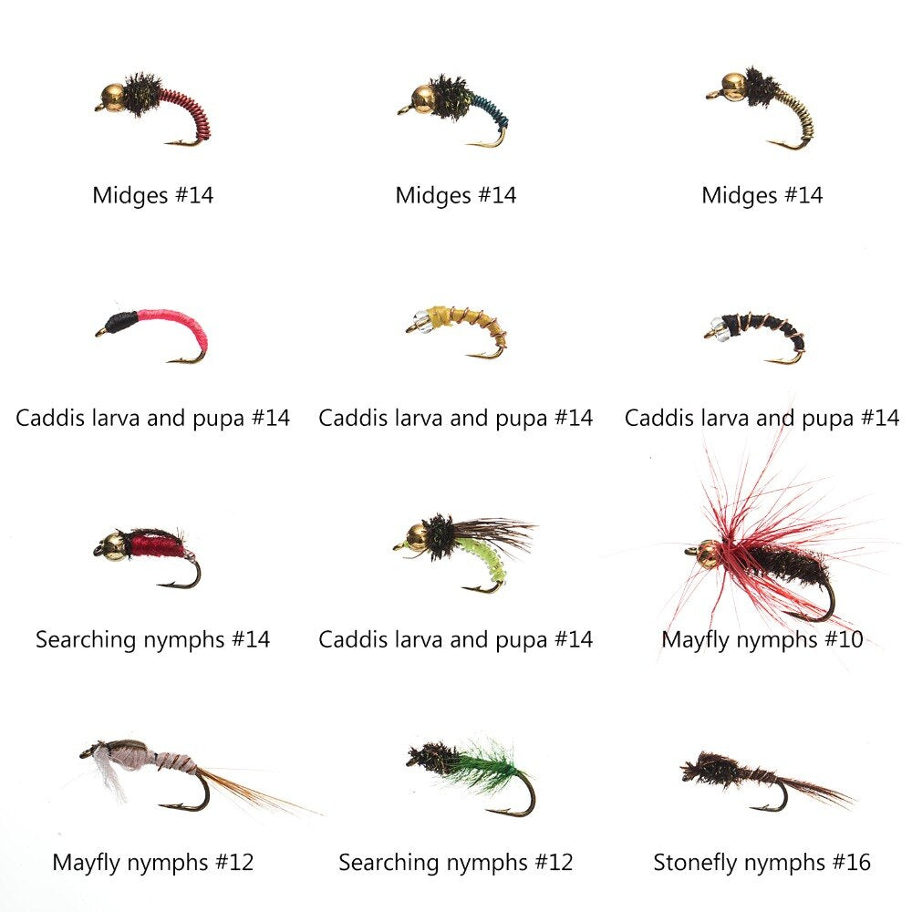 96 Piece Fly Fishing Flies – Makelifeasy