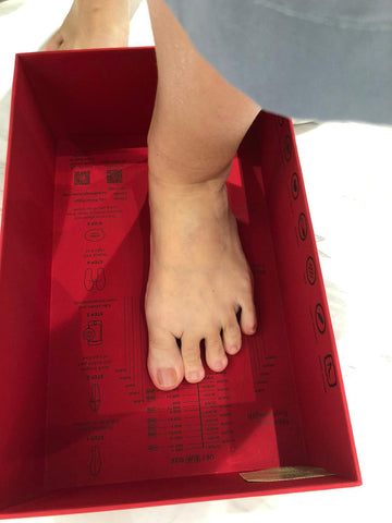 measurement shoe box