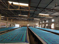screen printing process for jaipuri quilt razai-lushfab