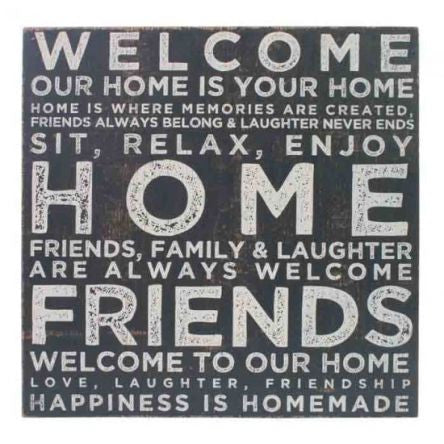 Splosh Vintage Welcome Sign 30 Square La Maison Interiors Gifts