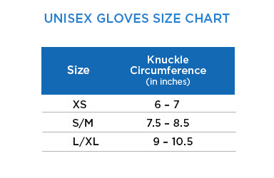 Unisex Gloves sizes XS, S/M, L/XL