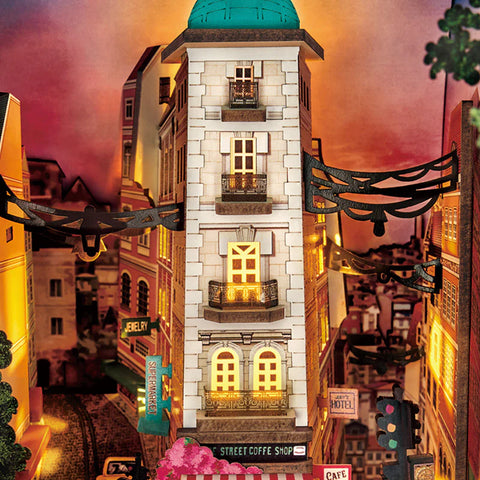 Street Scene - DIY Bookends - ROKR - Brain Spice