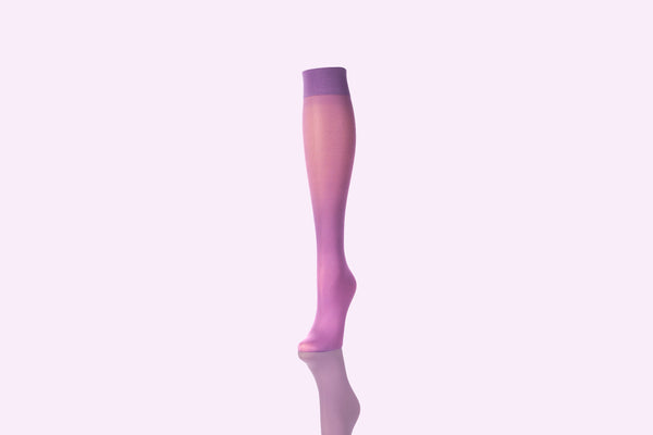 Compression Stockings For Women - Pink Purple - With Pink Background