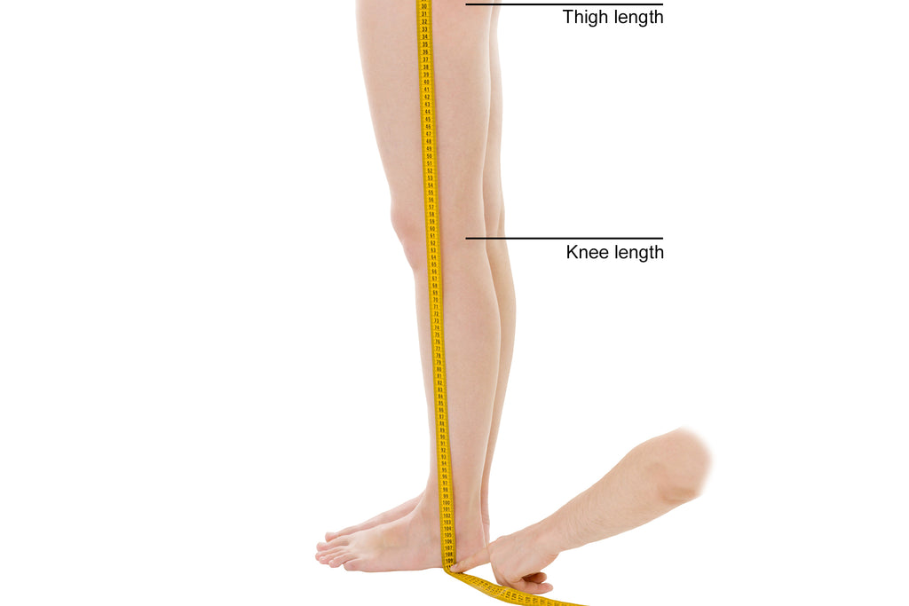 Compression Stocking Measurement: Image Showing How Measuring Leg Length