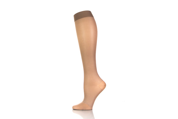 Knee High Compression Socks To Illustrate How It looks Like While Measuring Size