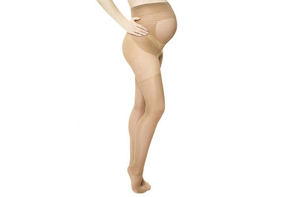 Pregnancy Compression Socks - Pantyhose Style - Beige - Lower Body