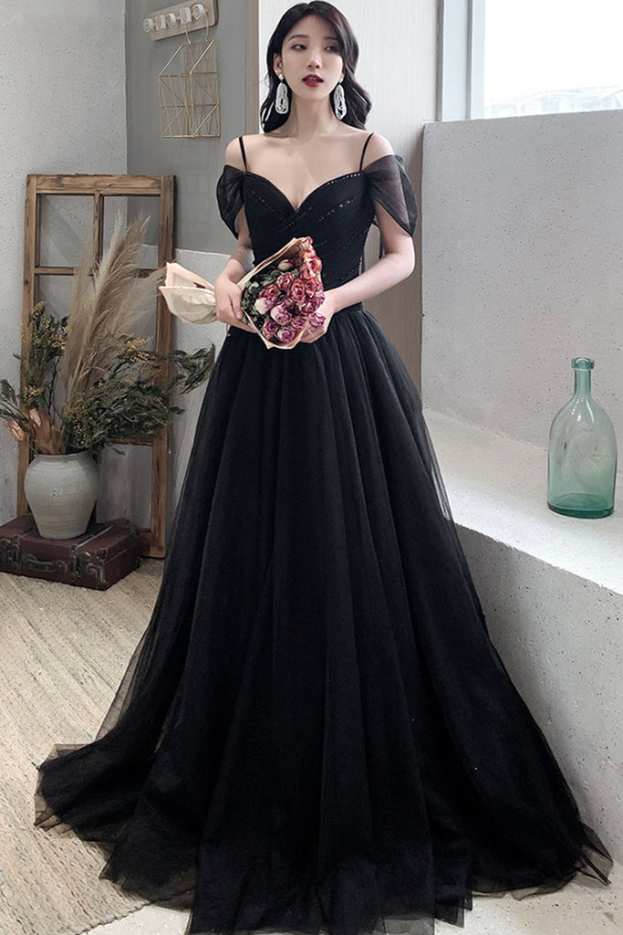 Sparkly Black Long Dress.