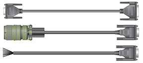 Nidec-Control Tech ENCO-015 Feedback Cable. MS 10 pin connector at Encoder to flying leads, 15ft Length. (SCSLD, EPC 25T, Marathon & Reliance HS35 Encoders)