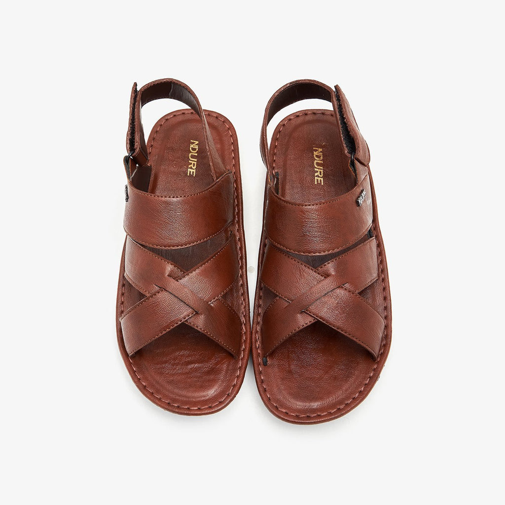 Buy BROWN Mens Modern Sandals – Soloto