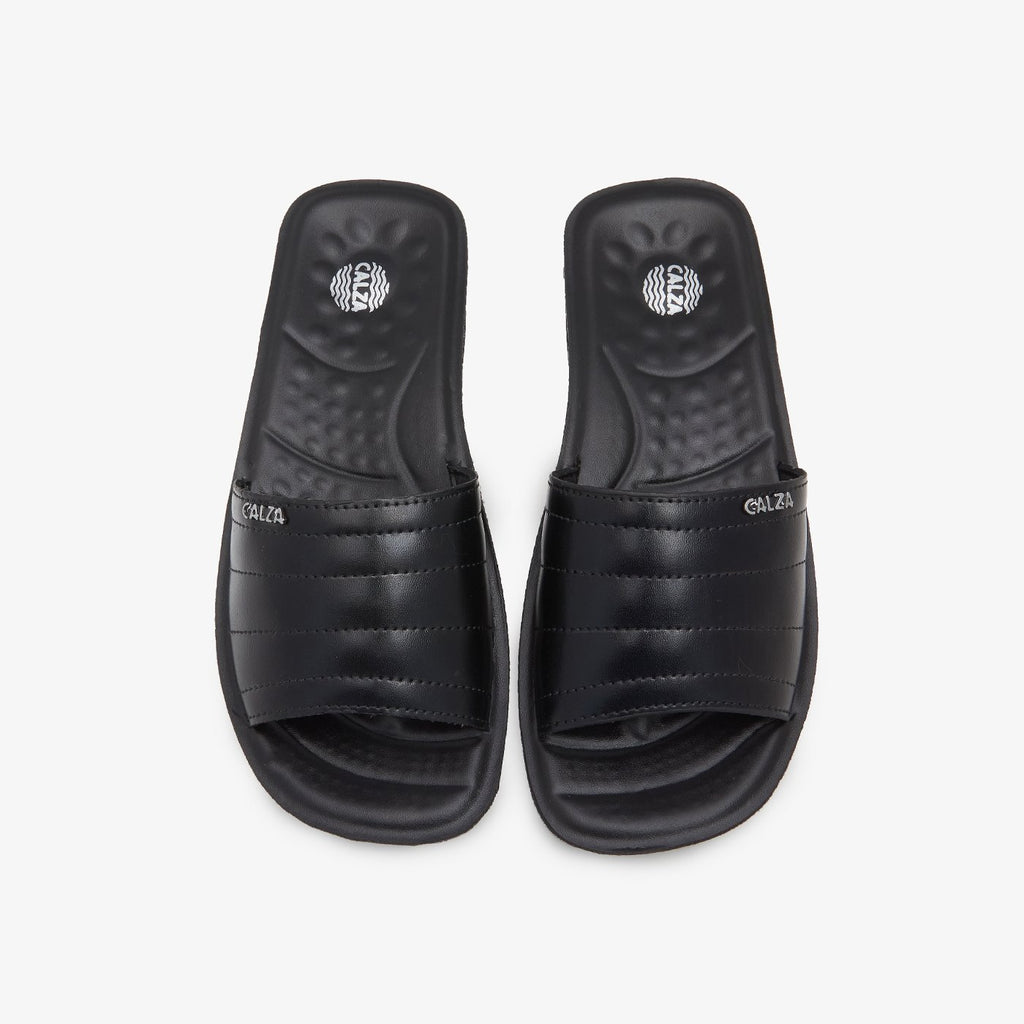 Buy BLACK Mens Casual Chappals – Soloto