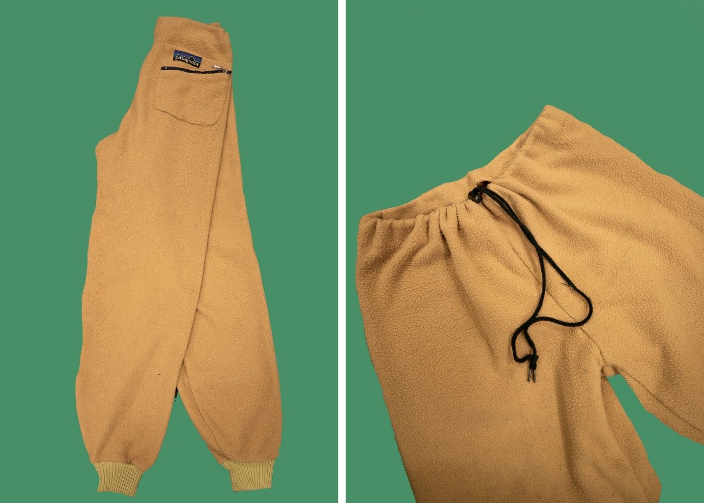 vintage Patagonia deep pile cinch-waist pant