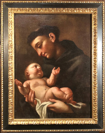 San Antonio de Padua con el Niño Jesús.(S.XVII)