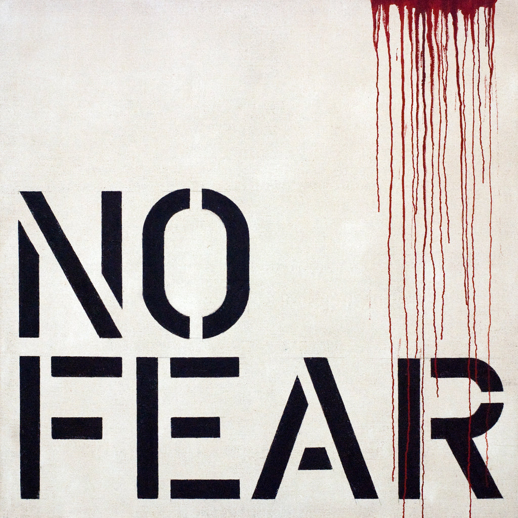 NOFEAR 2014, 130x130 cm, Acryl auf Leinwand