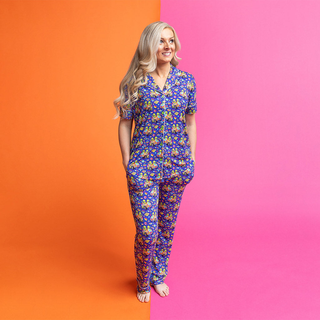 Image of Lisa Frank® Zoomer & Zorbit Women's Relaxed Pant Luxe Loungewear