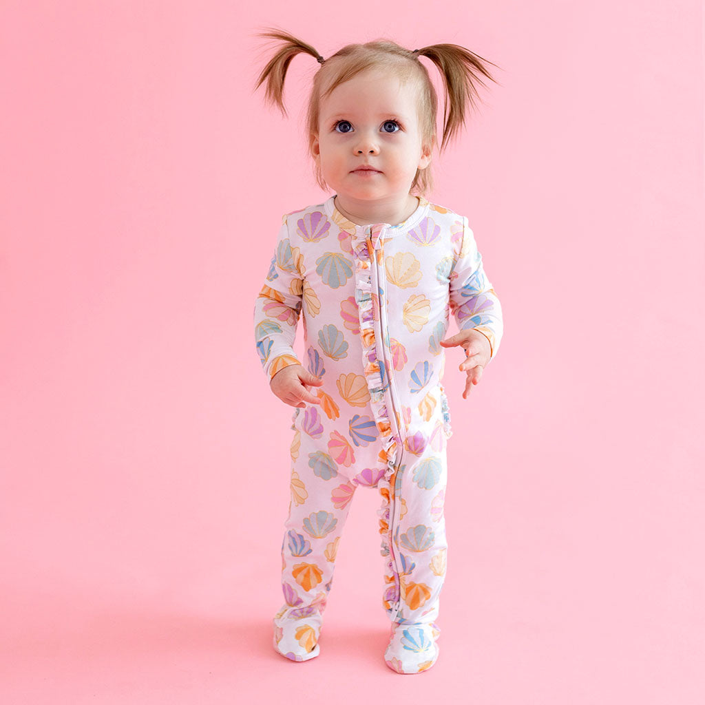 Baby Girl Footed Pajamas | Posh Peanut – poshpeanut.com