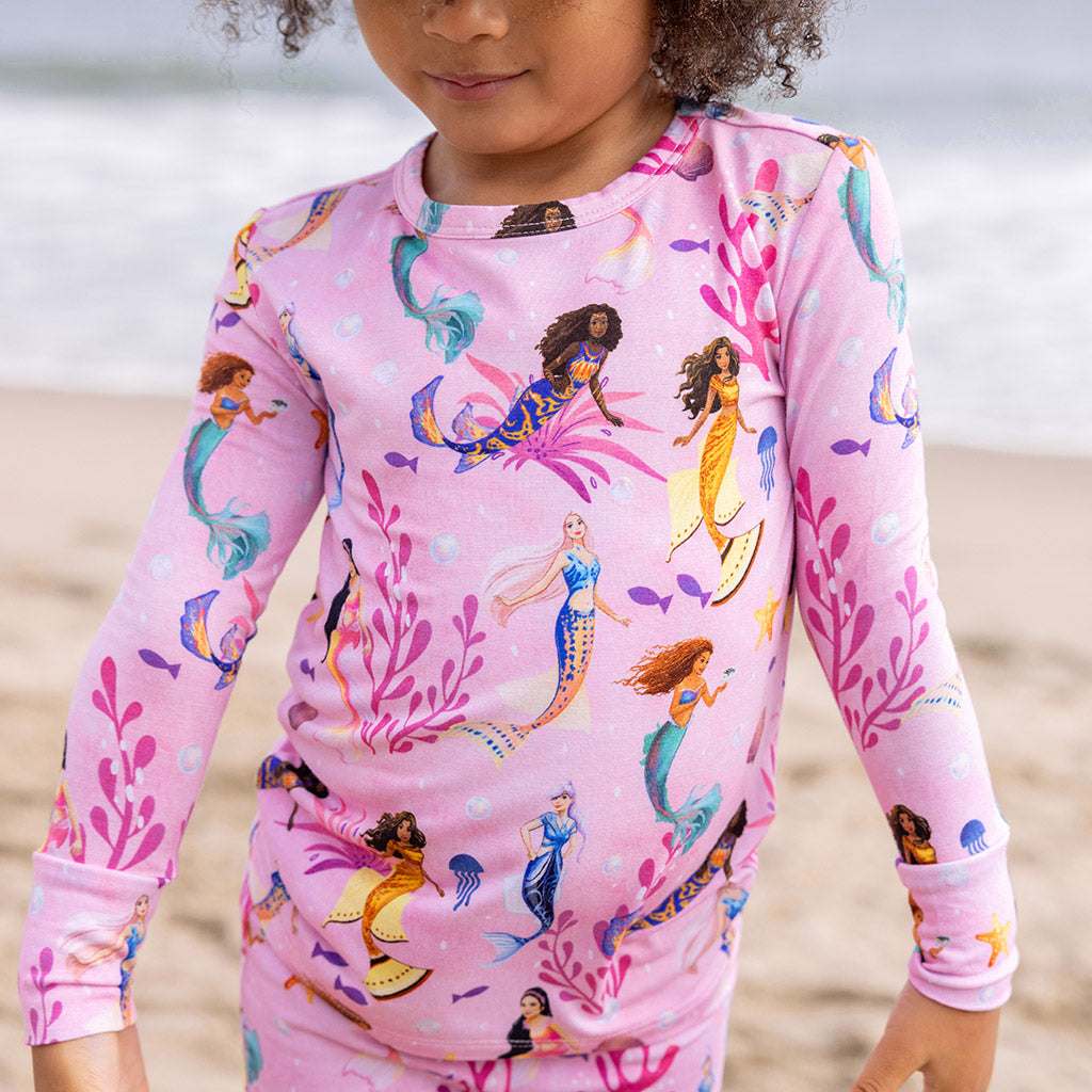 Image of Disney's The Little Mermaid Dancing Beneath The Waves Long Sleeve Pajamas