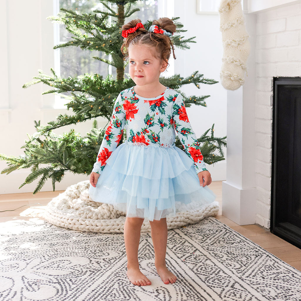 Image of Winter Lily Long Sleeve Tulle Dress