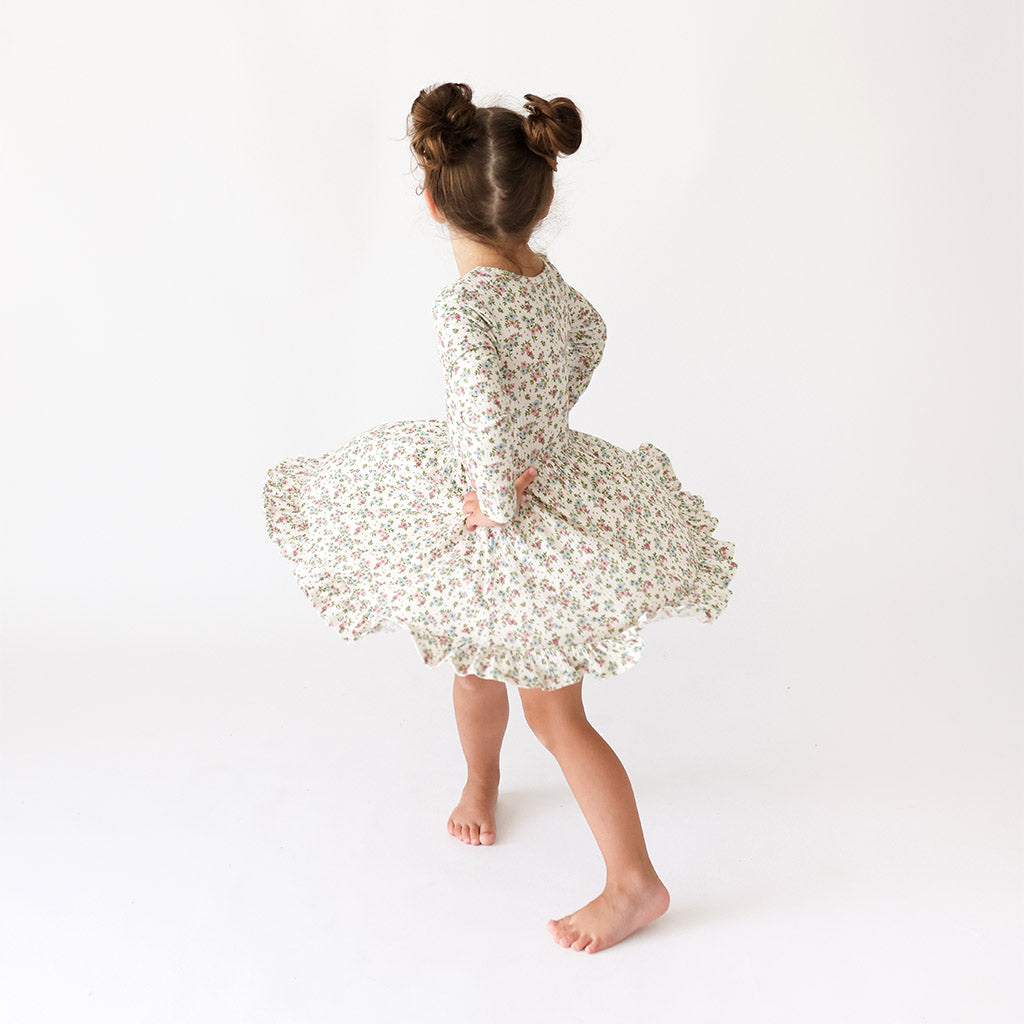 Image of Blair Long Sleeve Ruffled Twirl Dress