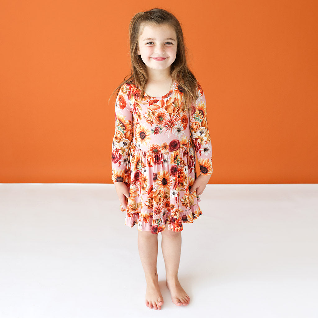 Image of Brigitta Long Sleeve Ruffled Twirl Dress