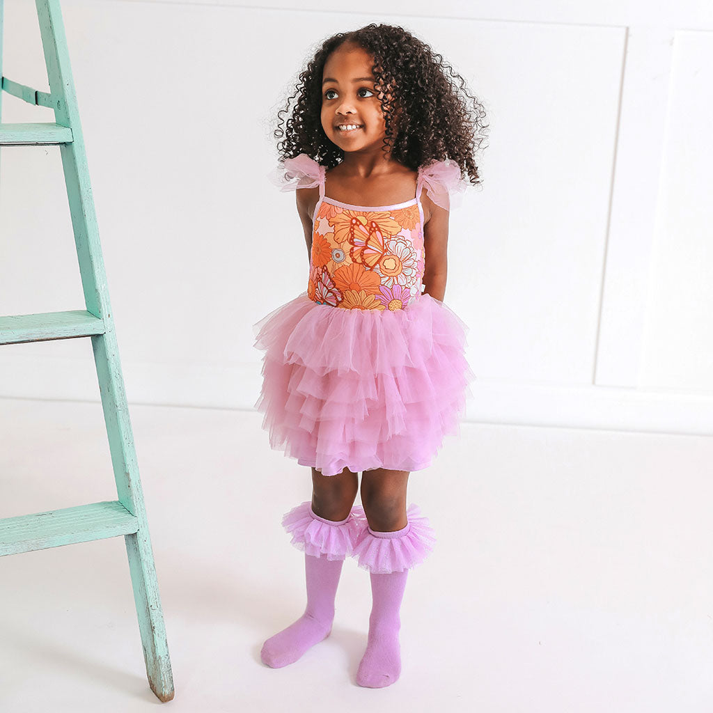 Image of Meadow Ruffled Tulle Smocked Dress