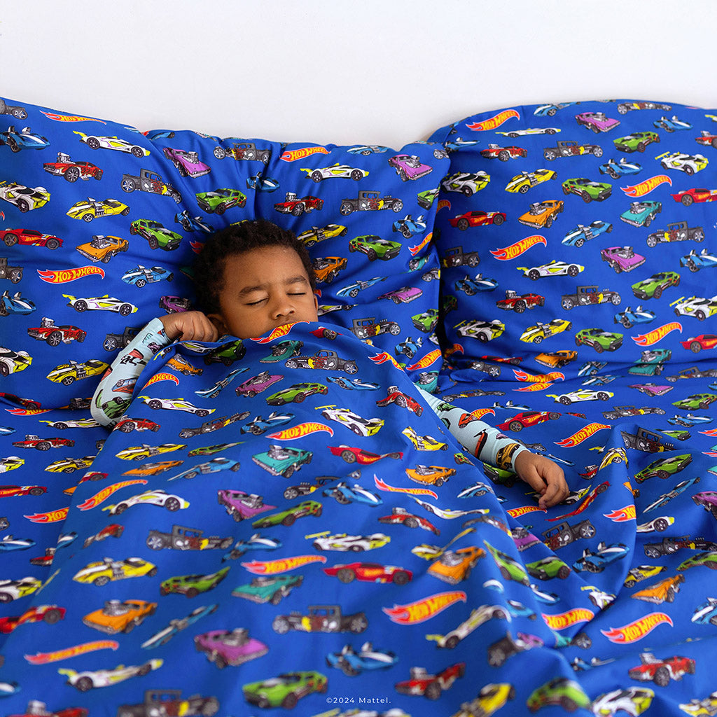 Image of Hot Wheels™ Sheet Pillow Cover Set