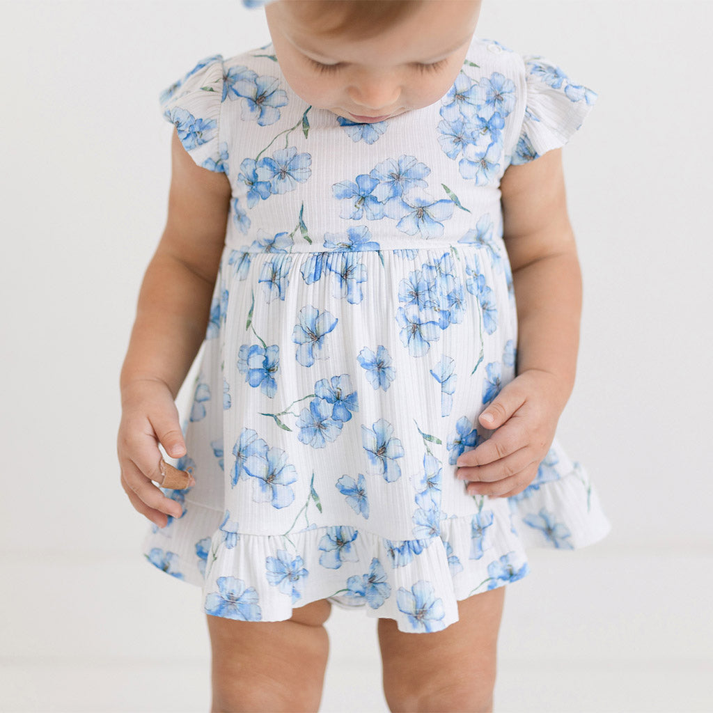 Image of Everly Joy Ruffled Twirl Bodysuit Dress