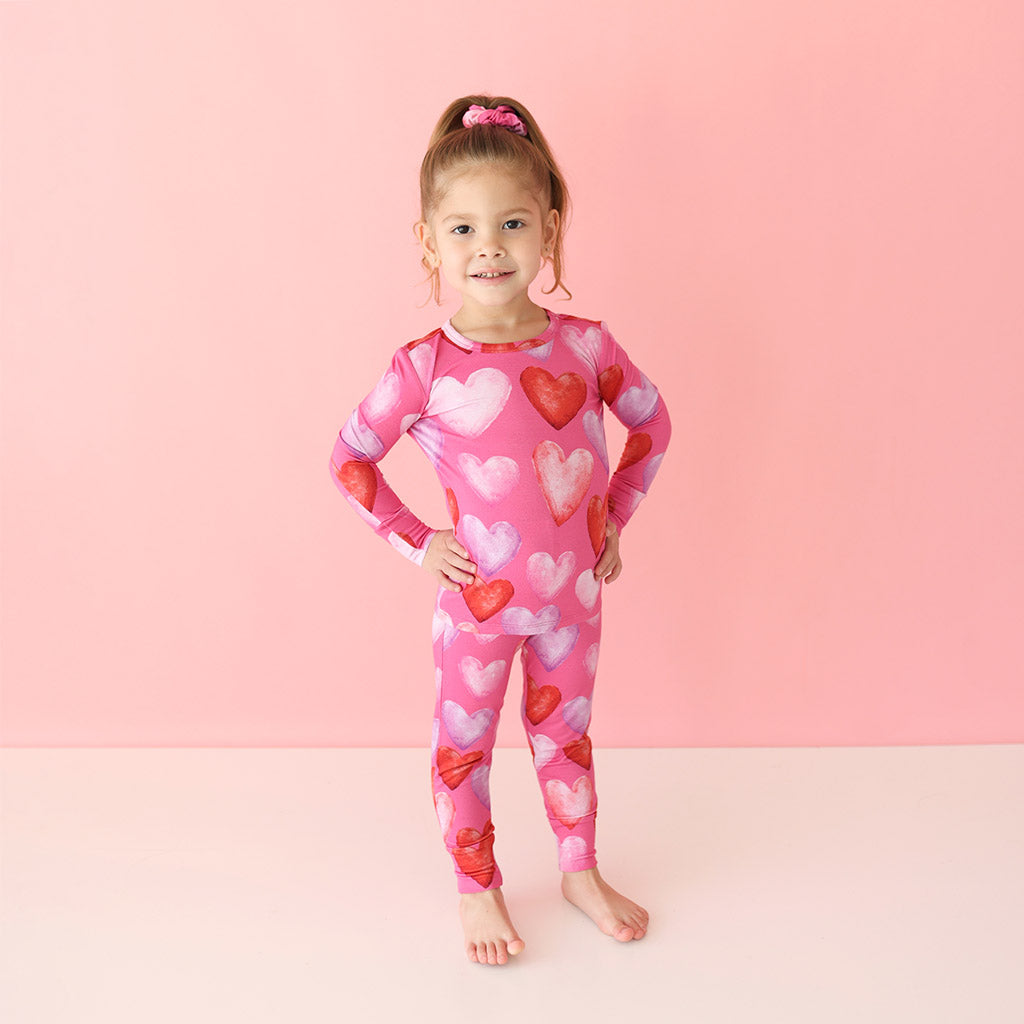 Image of Posh Valentine Long Sleeve Pajamas