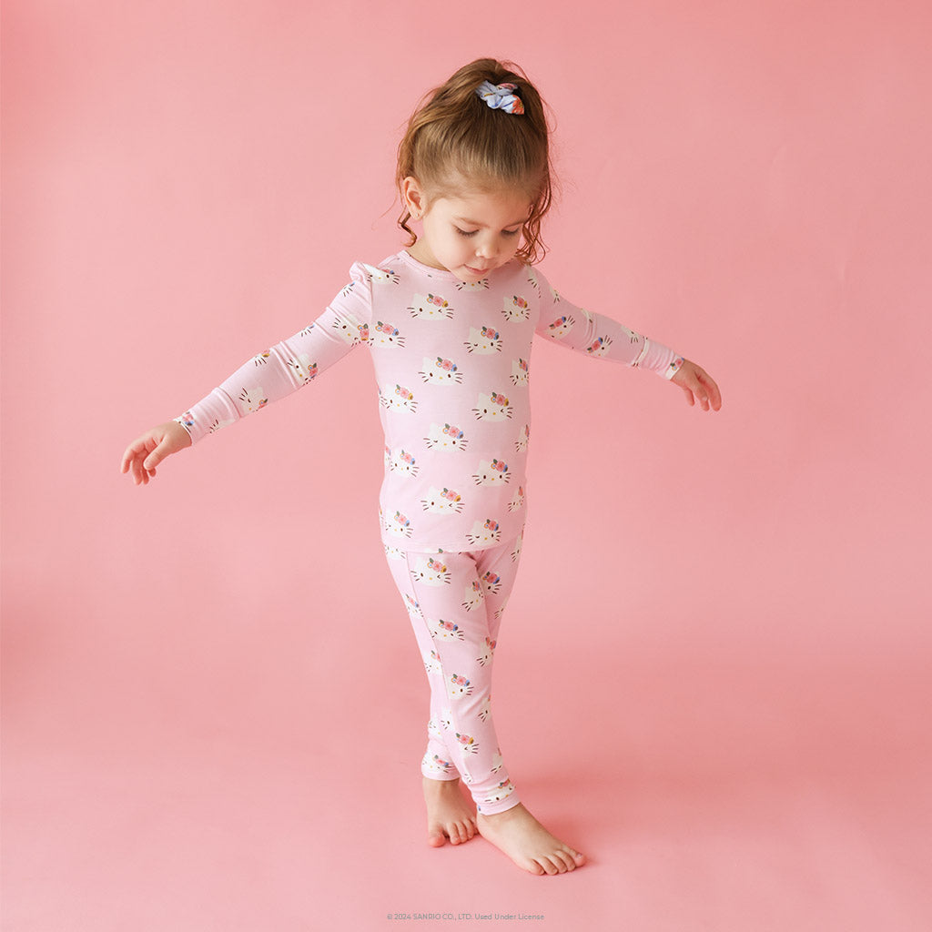 Image of Pastel Pink Hello Kitty® Classic Pajama Set