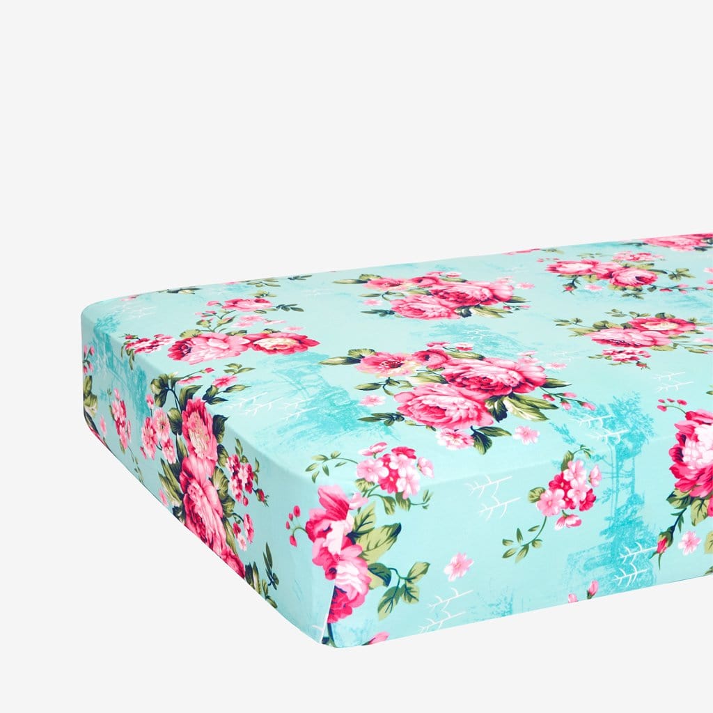 floral crib sheet