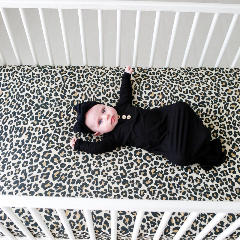 leopard crib sheet