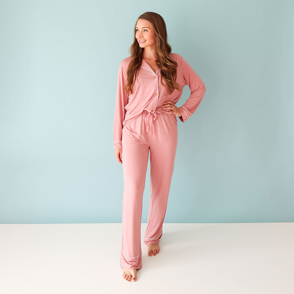 Image of Dusty Rose Women's Relaxed Pant Luxe Loungewear
