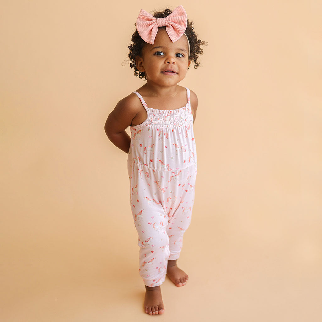 Image of Cadance Sleeveless Smocked Jumpsuit