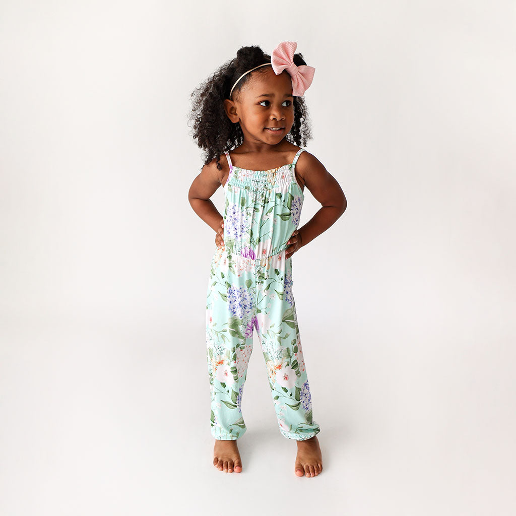 Image of Erin Sleeveless Smocked Jumpsuit