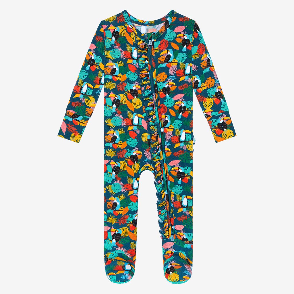 Baby Girl Footed Pajamas | Posh Peanut – poshpeanut.com