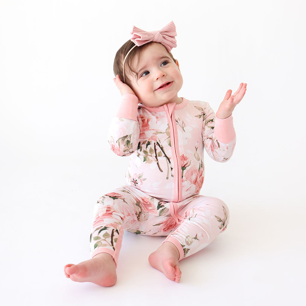 Image of Vintage Pink Rose Convertible One Piece