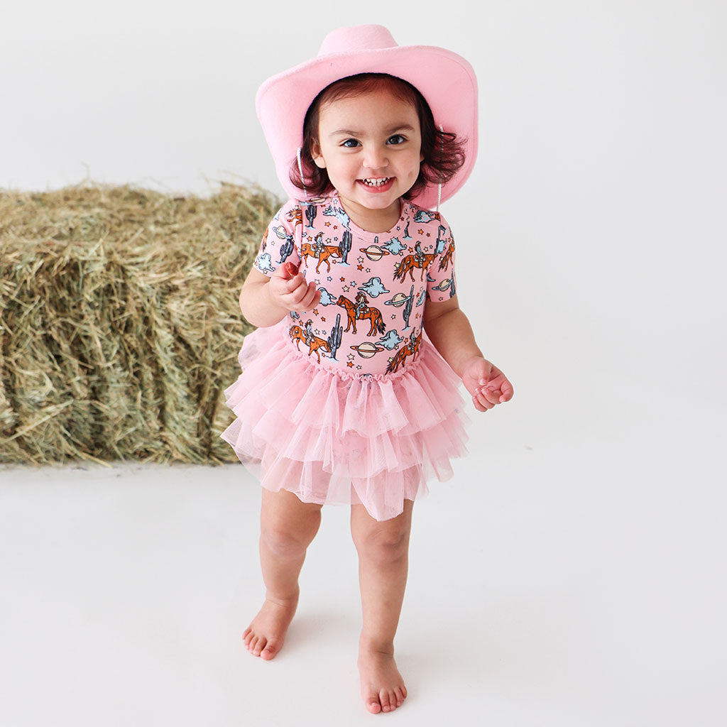 Image of Oakley Short Sleeve Tulle Skirt Bodysuit