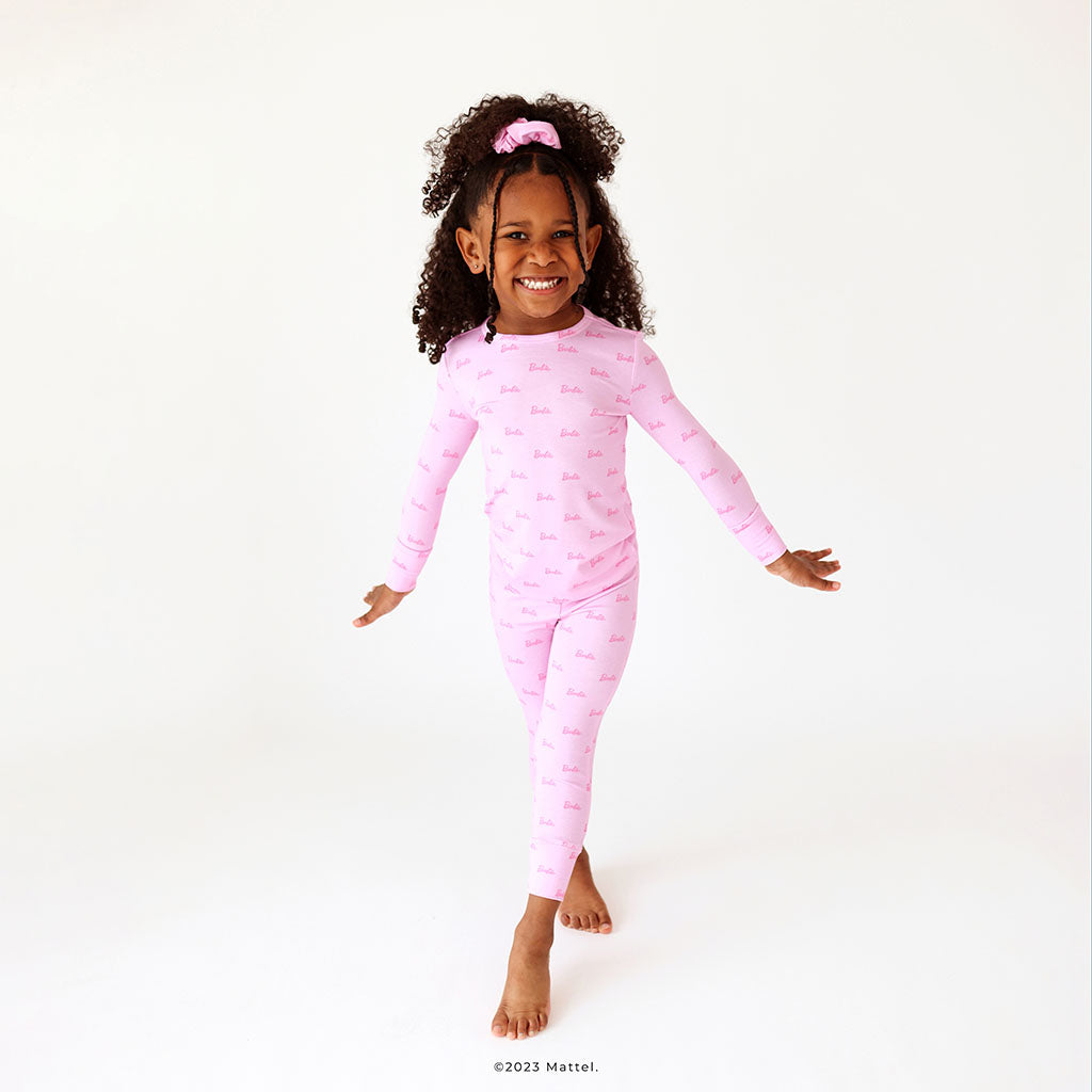 Image of Pastel Barbie™ Long Sleeve Pajamas