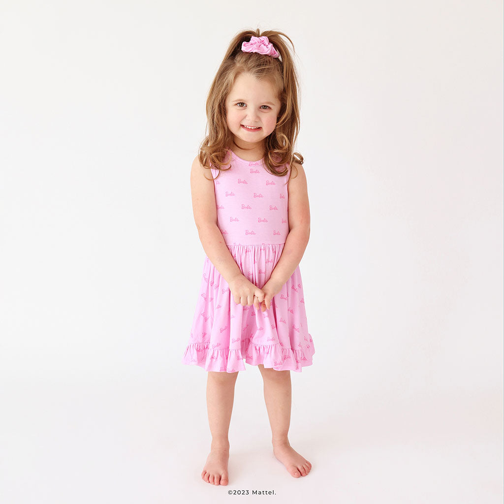 Image of Pastel Barbie™ Racerback Ruffled Twirl Dress