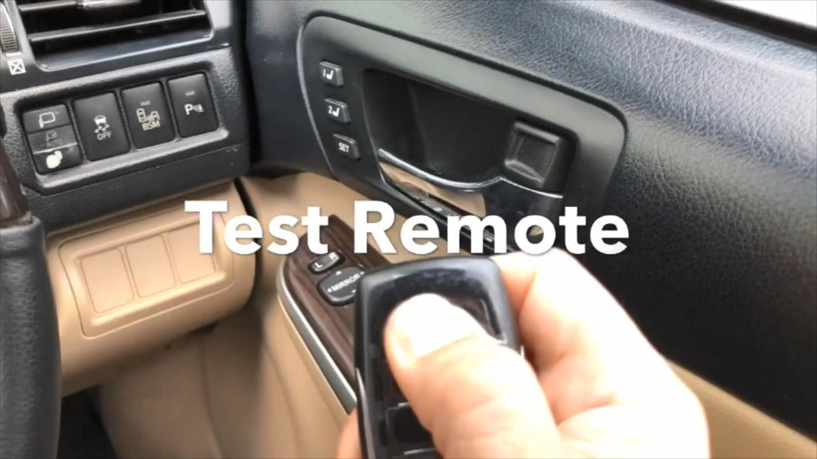 all key lost on 2017 Toyota Camry Step 8 Test Smart Key Remote 