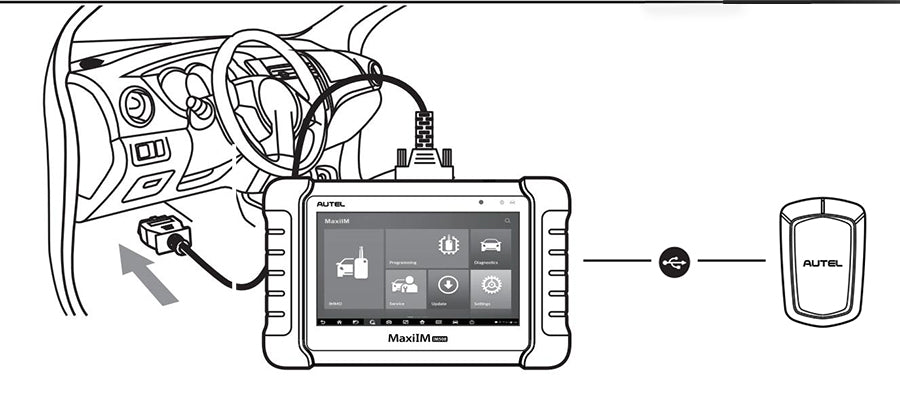 Autel IM508 connect to vehicle and APB112