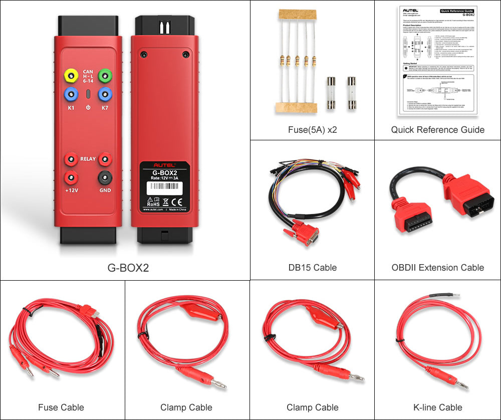 Autel GBOX2 package list